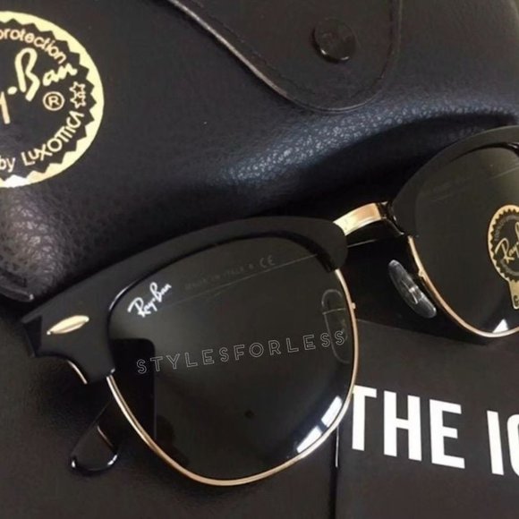 ☂️Ray Ban Sunglasses Clubmaster Black main image 4